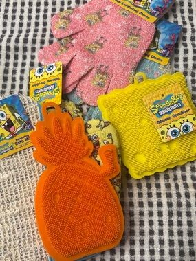 SpongeBob Squarepants Exfoliating Bundle - 6 items total